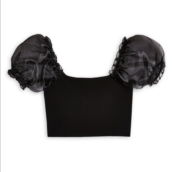 Topshop Crop Blouse - Picture 3 of 4